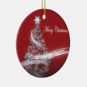 Feiernder Star Chic Weihnachten Evergreen Keramik Ornament (Rechts)