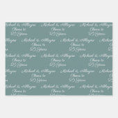 Feiert 25 Jahre Grün 25 Jahre Geschenkpapier Set (Vorderseite 3)