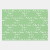 Feiert 25 Jahre Grün 25 Jahre Geschenkpapier Set (Vorderseite)