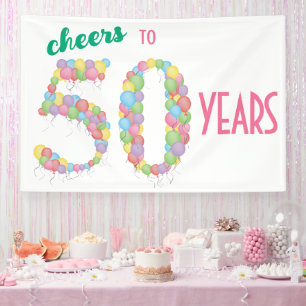 Feiert 50 Jahre 50. Geburtstag Banner