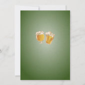 Feiert 50 Jahre Bier 50. Fünfzigster Mann Geburtst Einladung (Rückseite)