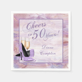 Feiert 50 Jahre Lavender Gold Serviette