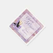 Feiert 50 Jahre Lavender Gold Serviette (Ecke)