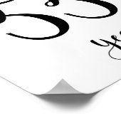 Feiert 55 Jahre Geburtstagszeichen Poster (Ecke)