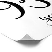 Feiert 95 Jahre Geburtstagsschild Poster (Ecke)