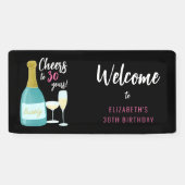 Feiert bis 30 Jahre blubbly 30. Geburtstag Party Banner (Horizontal)