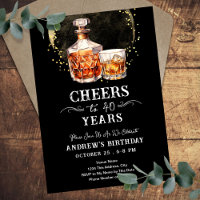 Feiert bis 40 Jahre Whiskey Adult Geburtstag