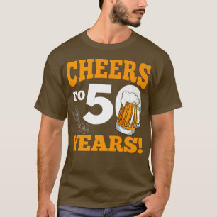 Feiert bis 50 Jahre Bier trinken Funny Geburtstag  T-Shirt