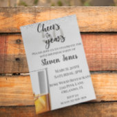 Feiert bis 50 Jahre Silbergoldener Glitzer Whiskey Einladung