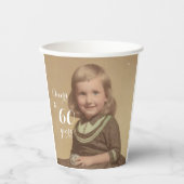 Feiert bis 60 Jahre! Foto Pappbecher (Vorderseite)