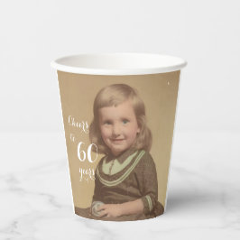 Feiert bis 60 Jahre! Foto Pappbecher