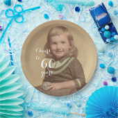 Feiert bis 60 Jahre! Foto Pappteller (Party)