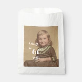 Feiert bis 60 Jahre! Geburtstags-Foto Geschenktütchen