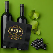 Feiert bis 70 Jahre Weingläser Geburtsname Servietten Mit Folie