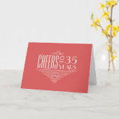 Feiert den 35. Jahrestag der Begrüßung Karte (Gelbe Blume)