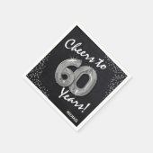 Feiert die 60 Jahre! 60. Geburtstag Serviette (Ecke)
