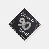 Feiert die 90 Jahre! 90. Geburtstag Serviette (Ecke)