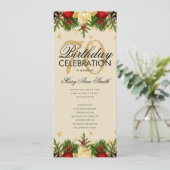 Feiertag 70. Geburtstag Party Programm Gold mit Me (Stehend Vorderseite)