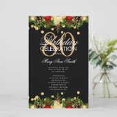 Feiertag 80. Geburtstag Party Programm Gold mit Me (Stehend Vorderseite)