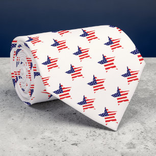 Feiertag - Amerikanische Flagge Krawatte zum 4. Ju