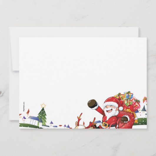 Feiertag - Ankündigung über die Reise (Rückseite)