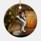Feiertag "Anmut" Sheltie Keramikornament (Hinten)