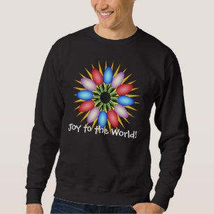 Feiertag beleuchtet mehrfarbigen Kreis Sweatshirt