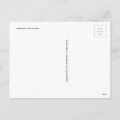 Feiertag beleuchtet Palme-Postkarte Feiertagspostkarte (Rückseite)