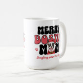 Feiertag Boston Terrier Hundemutter Kaffeetasse (VorderseiteRechts)