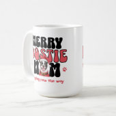 Feiertag Boston Terrier Hundemutter Kaffeetasse (Vorderseite Links)