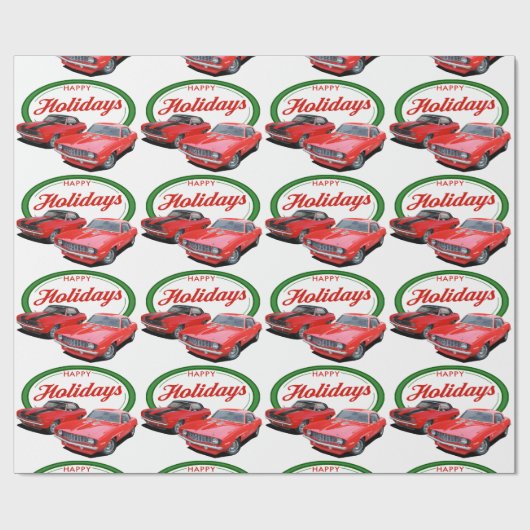 Feiertag Camaros Geschenkpapier (Flach)