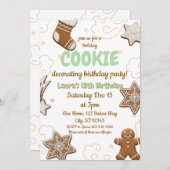 Feiertag Cookie Dekorieren Geburtstagsparty Einladung (Vorne/Hinten)