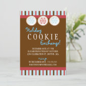 Feiertag Cookie Exchange Zucker Cookie Einladung (Stehend Vorderseite)