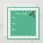 Feiertag Cupcake Weihnachten Party Einladungen (Rückseite)