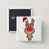 Feiertag des lustigen Weihnachten Sankt Button (Vorne & Hinten)
