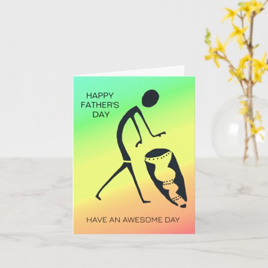 Feiertag des Vaters Karte (Gelbe Blume)