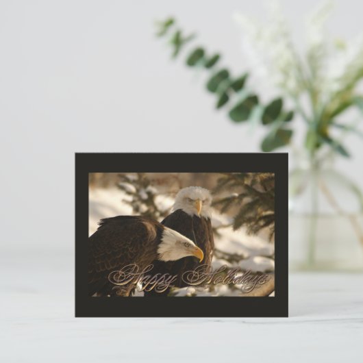Feiertag Eagles Feiertagskarte (Stehend Vorderseite)