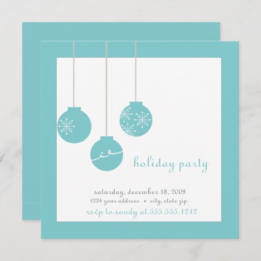 Feiertag Einladung (Vorne/Hinten)