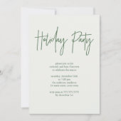 Feiertag Einladung (Vorderseite)