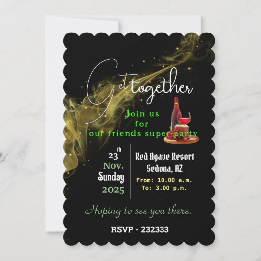 Feiertag Einladung (Vorderseite)