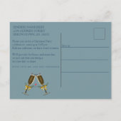 Feiertag Einladungspostkarte (Rückseite)