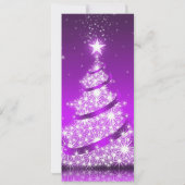 Feiertag Elegante Lila Einladung (Rückseite)