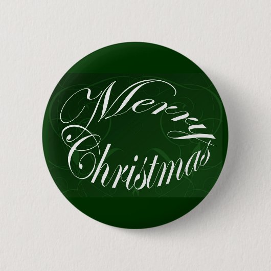 Feiertag Frohe Weihnachten Matching Grüne Artikel Button (Vorderseite)