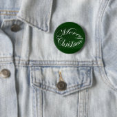 Feiertag Frohe Weihnachten Matching Grüne Artikel Button (Beispiel)