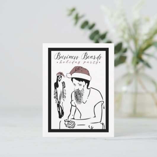 Feiertag für Geschäftsreisende Einladungspostkarte (Stehend Vorderseite)