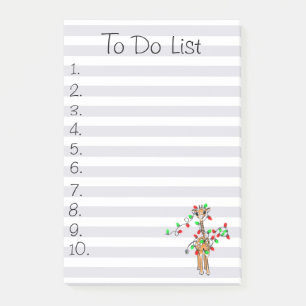 Feiertag Giraffe - blinkende rote und grüne Lichte Post-it Klebezettel