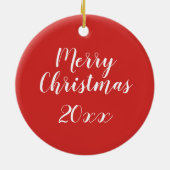 Feiertag Giraffen Keramik Ornament (Hinten)