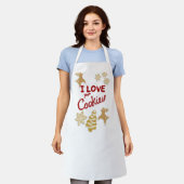Feiertag "Ich Liebe deine Cookies" Schürze (Getragen)