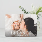 Feiertag im Foto Feiertagskarte (Stehend Vorderseite)