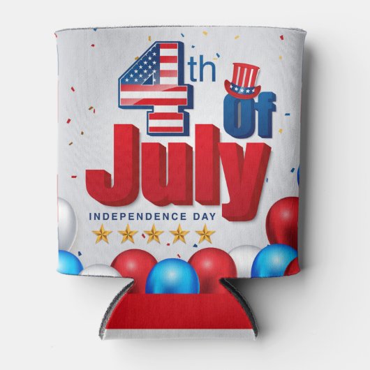 Feiertag Juli Dosenkühler (Vorderseite)